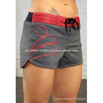 Offrant des shorts crossfit avec logo design sur mesure pour les femmes et les filles gym yoga